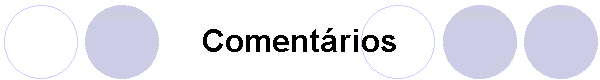 Comentrios