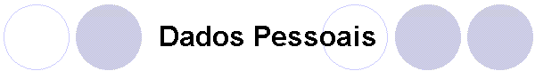 Dados Pessoais