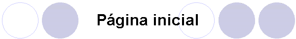 Pgina inicial